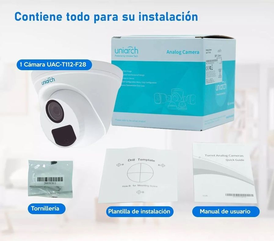 Cámara de Seguridad IP POE Domo Torreta 2MP Exterior Micrófono-5