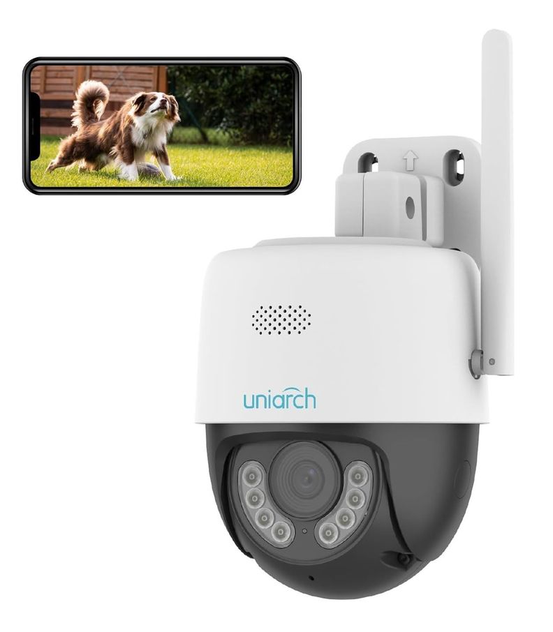 Cámara de Seguridad Wifi 360 IP 2K 3MP Color Luz LED Sirena-0