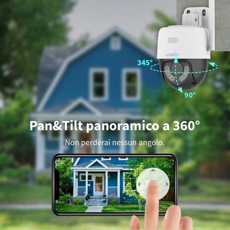 Cámara de Seguridad Wifi 360 IP 2K 3MP Color Luz LED Sirena-1