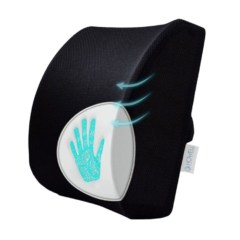 Cojín Lumbar Ortopédico Para Espalda Howell Soporte Dorsal-0