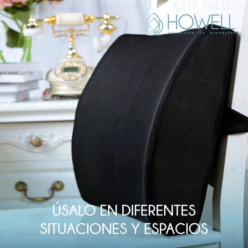 Cojín Lumbar Ortopédico Para Espalda Howell Soporte Dorsal-5