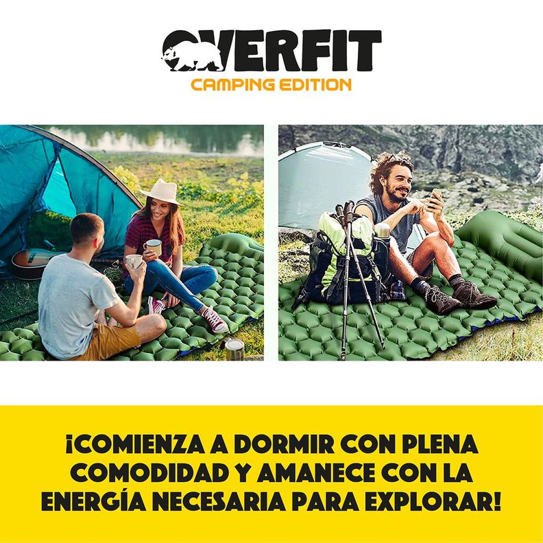 Colchoneta Inflable Individual Camping Overfit Light 5cm-8