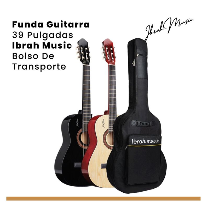 Funda Para Guitarra 39 Pulgadas Ibrah Bolso De Transporte-1