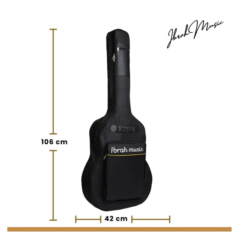 Funda Para Guitarra 39 Pulgadas Ibrah Bolso De Transporte-2