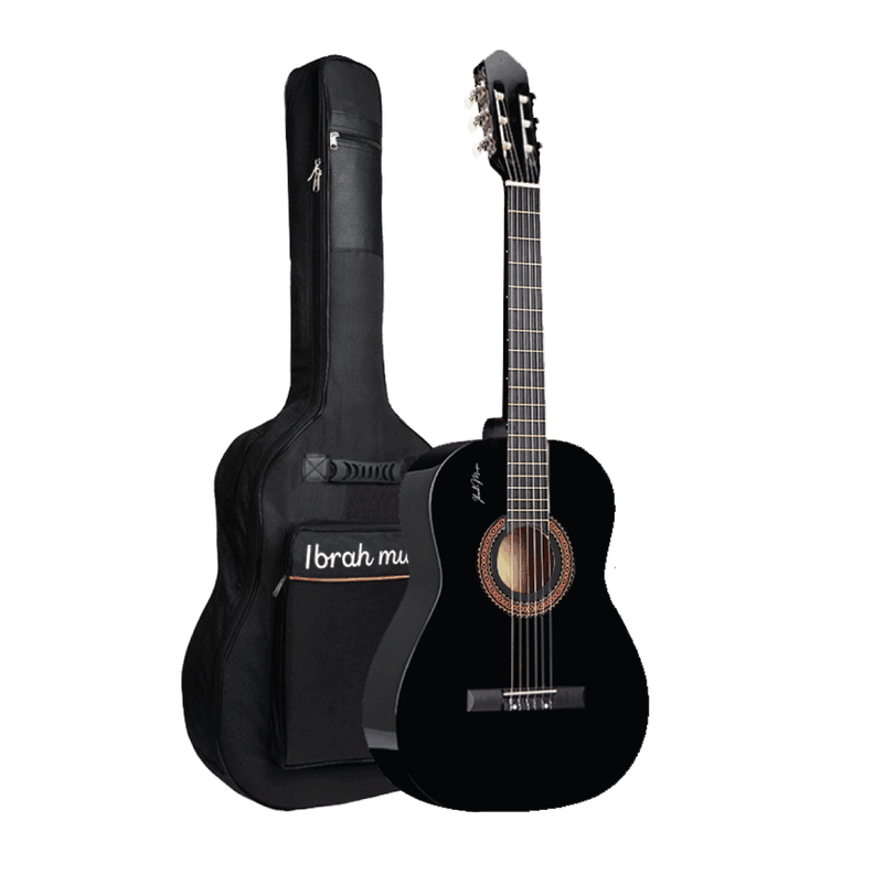 Guitarra Acústica Clásica Ibrah 39 Pulgadas Colores + Funda-1