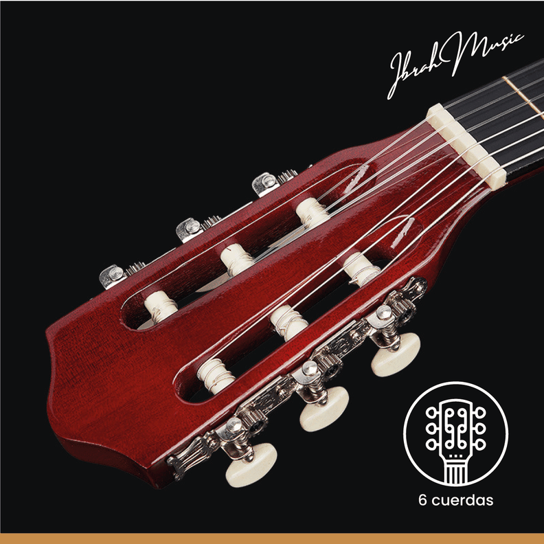 Guitarra Acústica Clásica Ibrah 39 Pulgadas Colores + Funda-6