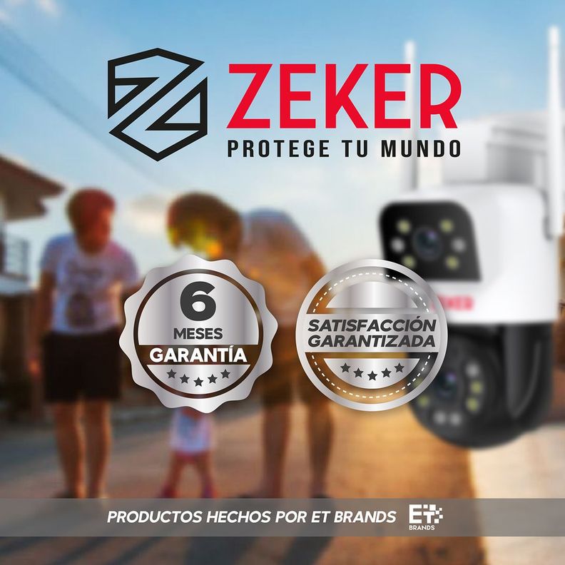 Pack x2 Cámara De Seguridad 5G Zeker Doble 4MP Impermeable-9