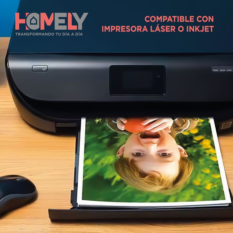 Papel Fotografico A4 Doble Faz Camara Foto Homely 50 Unidad-5