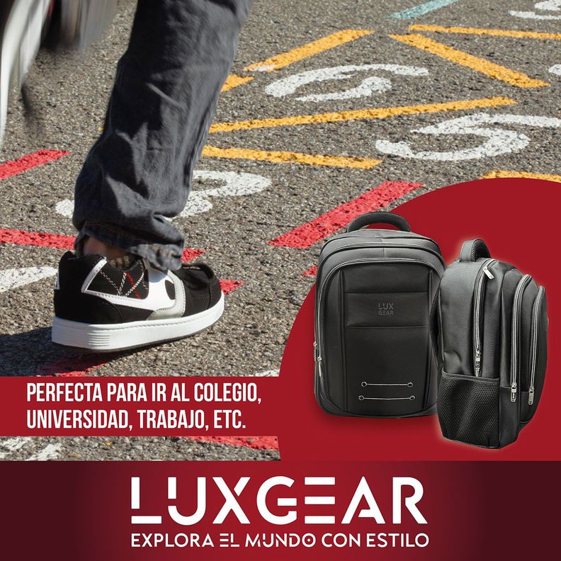 Mochila Escolar Notebook Niños Infantil Luxgear Bolso 40L-8
