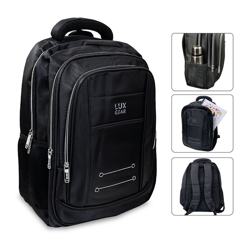 Mochila Escolar Notebook Niños Infantil Luxgear Bolso 40L-0