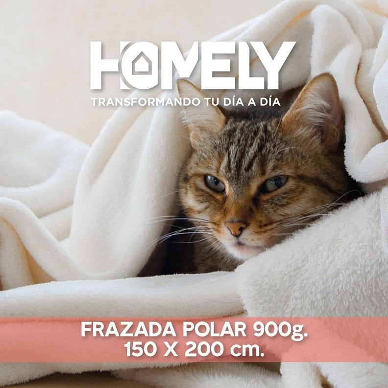Frazada Polar Termica 2 Plazas Homely Manta 150x200cm Azul-4