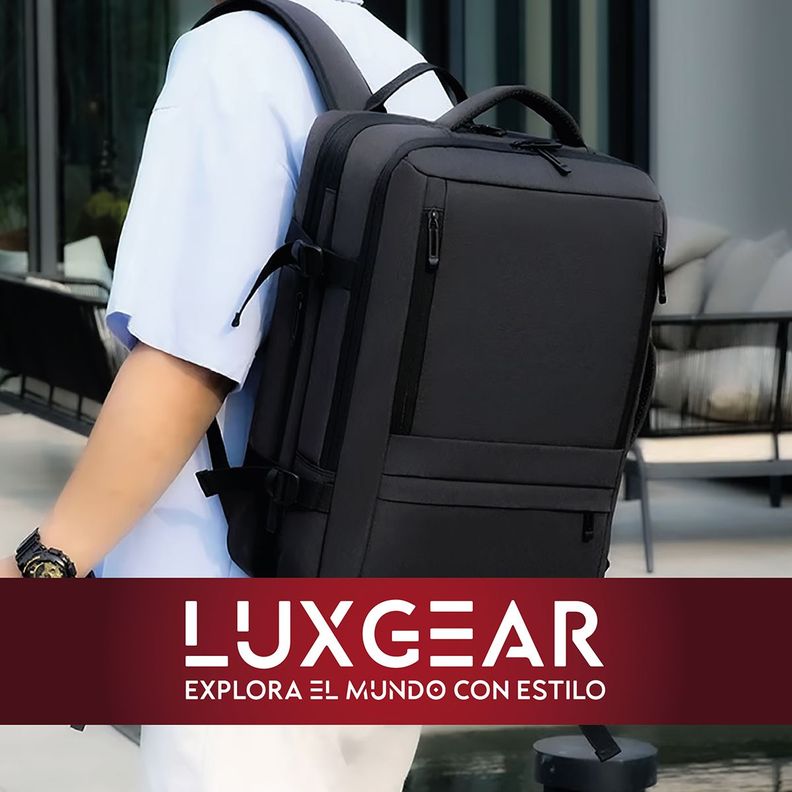 Mochila Maleta Viaje Cabina Luxgear Notebook Impermeable 48L-8