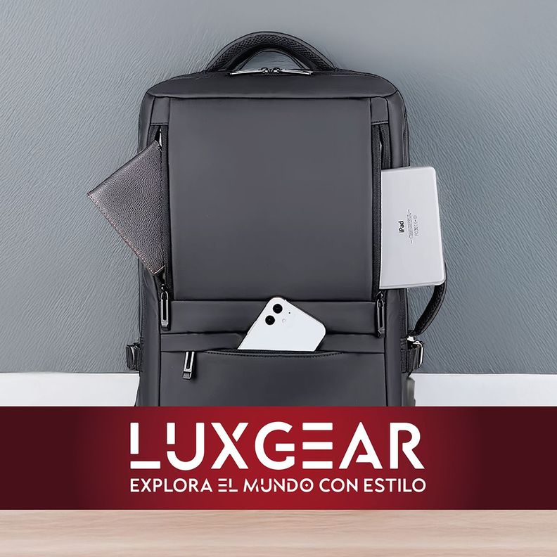 Mochila Maleta Viaje Cabina Luxgear Notebook Impermeable 48L-9