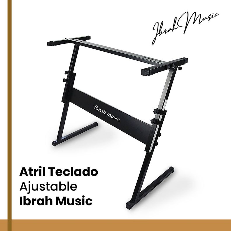 Atril Teclado Ibrah Music Ajustable Universal-1