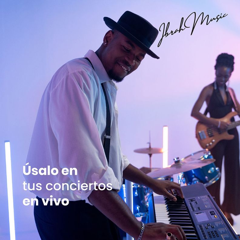 Atril Teclado Ibrah Music Ajustable Universal-7