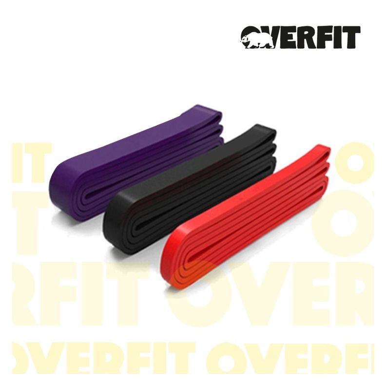 Power Bands Resistencia x3 Bandas Elásticas Latex Overfit-2