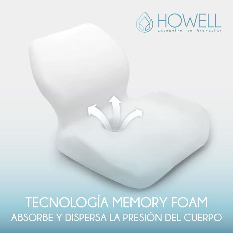 Cojín Ortopédico Asiento y Espalda Lumbar 2 en 1 Howell-8