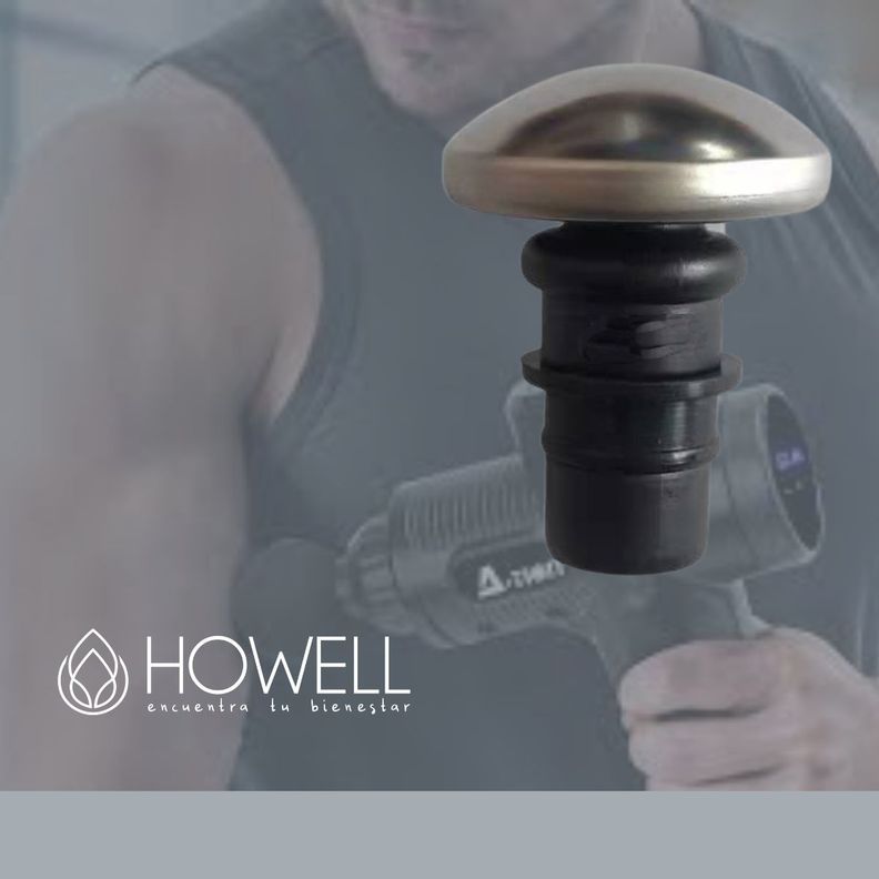 Cabezal Masajeador Metal Aceite Crema Pistola Masaje Howell-6