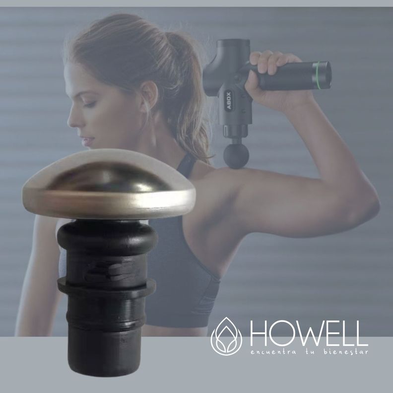 Cabezal Masajeador Metal Aceite Crema Pistola Masaje Howell-7
