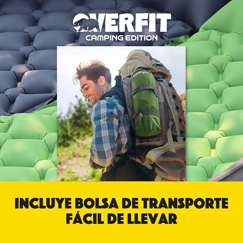 Colchoneta Inflable Individual Camping Overfit Light 10cm-6