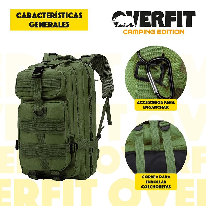 Mochila de Táctica Militar 30L Overfit Trekking Edition-3