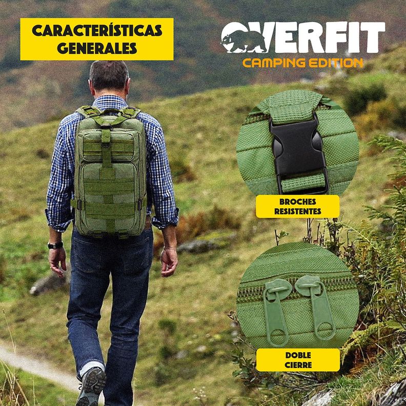 Mochila de Táctica Militar 30L Overfit Trekking Edition-6