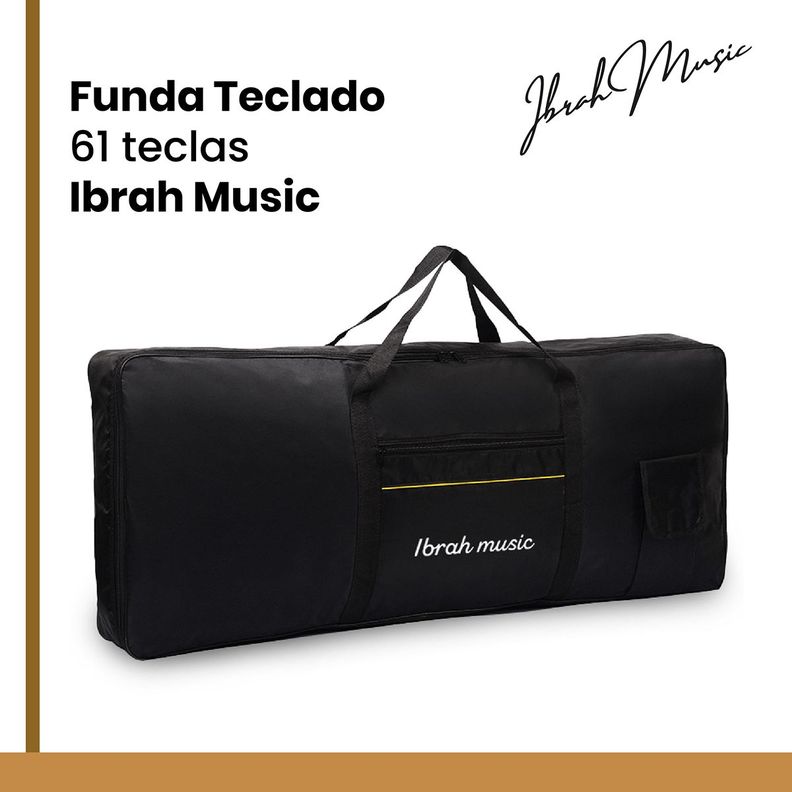 Funda Teclado 61 Teclas Ibrah Music Impermeable -1