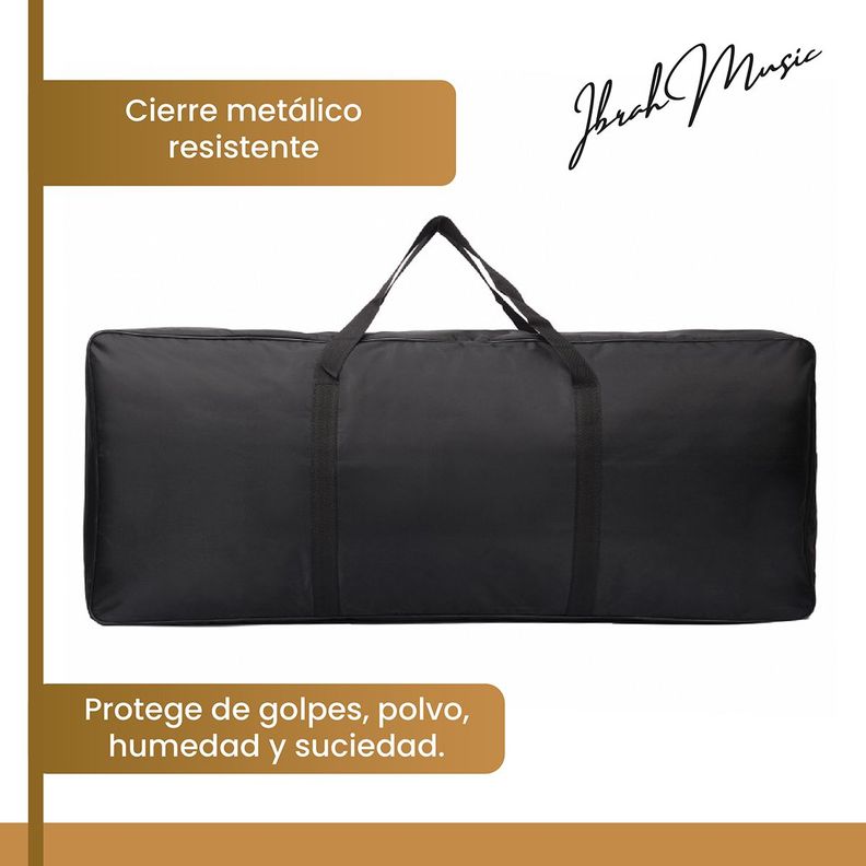 Funda Teclado 61 Teclas Ibrah Music Impermeable -4