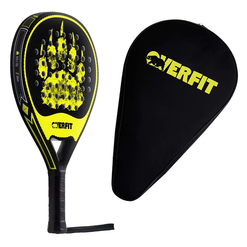 Pala de Padel Overfit ProStrike 38mm Fibra Híbrida + Bolso-9