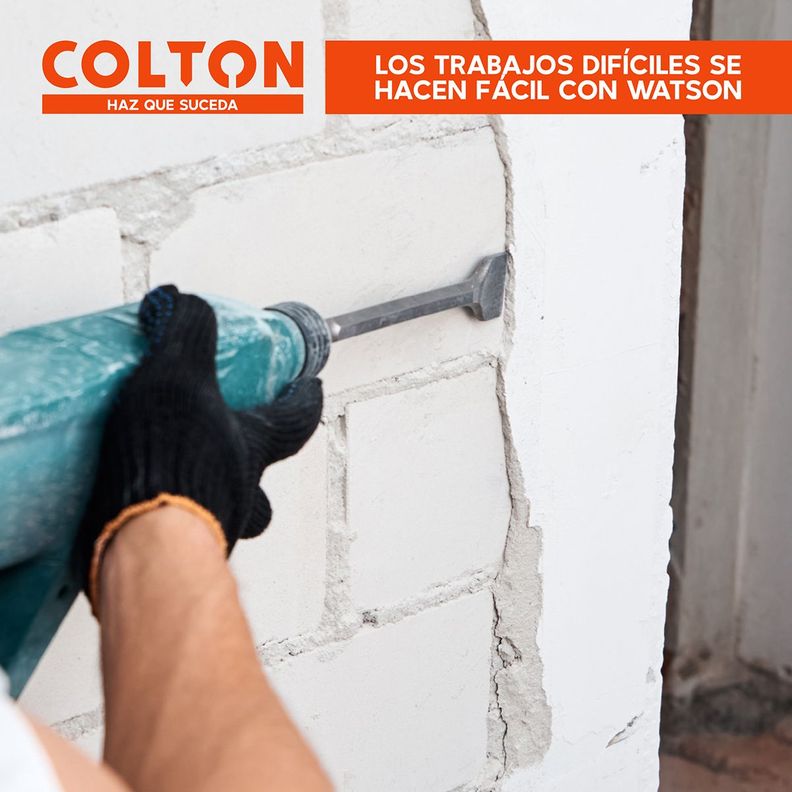 Cango 13.8 Kg Martillo Demoledor Watson + Cinceles 2400W-7