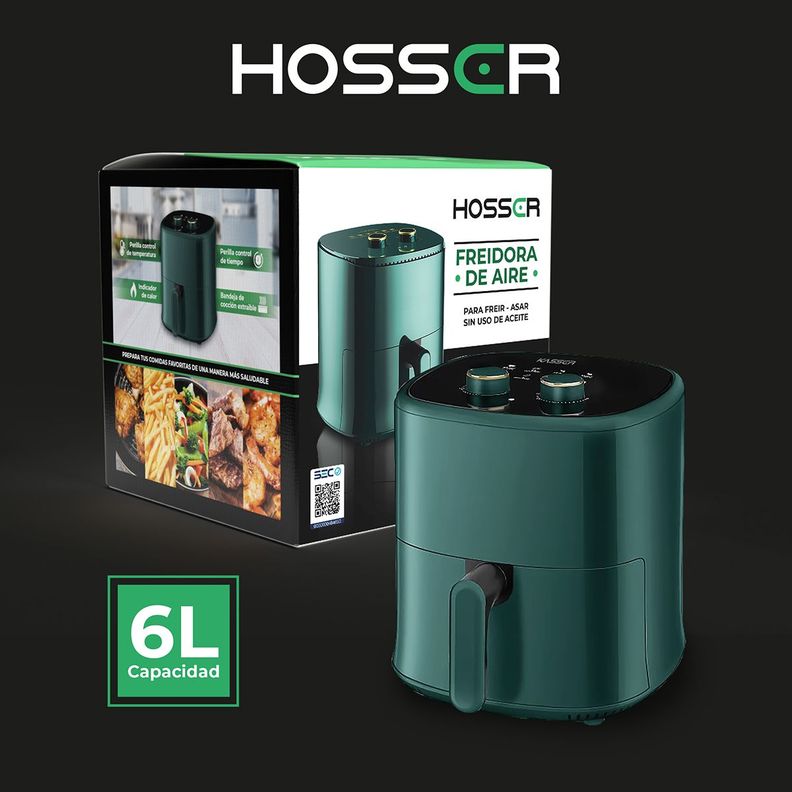 Freidora de Aire Kasser Air Fryer XL 6L Cocina Sin Aceite-5
