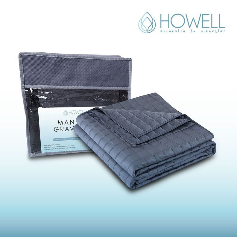 Manta De Gravedad Pesada Howell Queen 12KG Trastornos Sueño-2