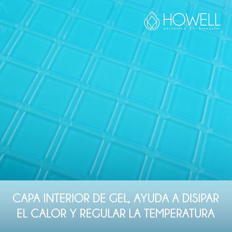 Almohada Gel Ortopédica Viscoelástica Howell Memory 60x40cm-5