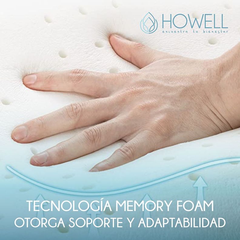 Almohada Gel Ortopédica Viscoelástica Howell Memory 60x40cm-6