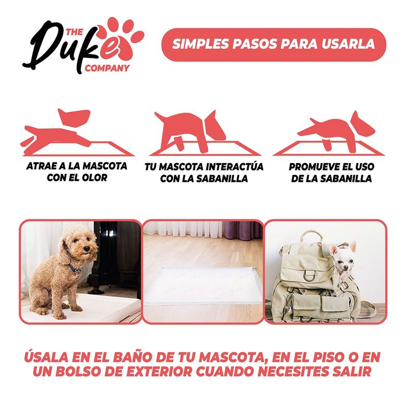 Sabanillas Para Perro  60x60 Duke 6 Capas Aromáticas 100U-6