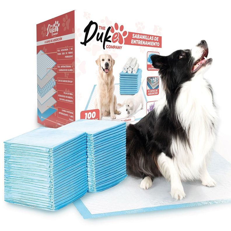 Sabanillas Para Perro  60x60 Duke 6 Capas Aromáticas 100U-0