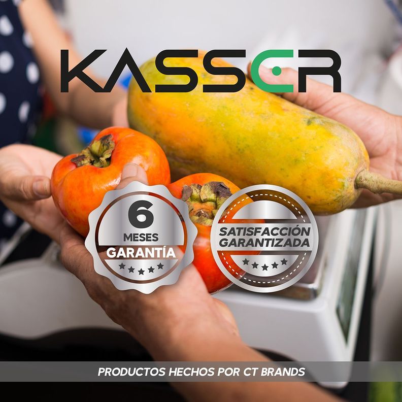 Balanza Digital Kasser Pesa 40 kilos Comercial Recargable-9