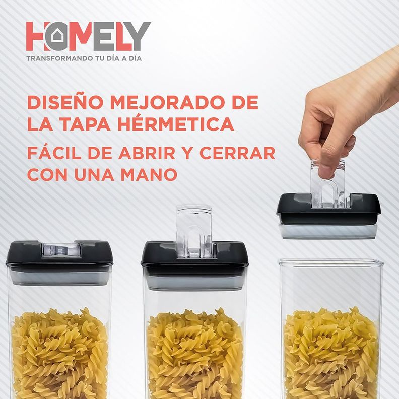 Frascos Conserveros Contenedores Hermeticos Pack 7-4