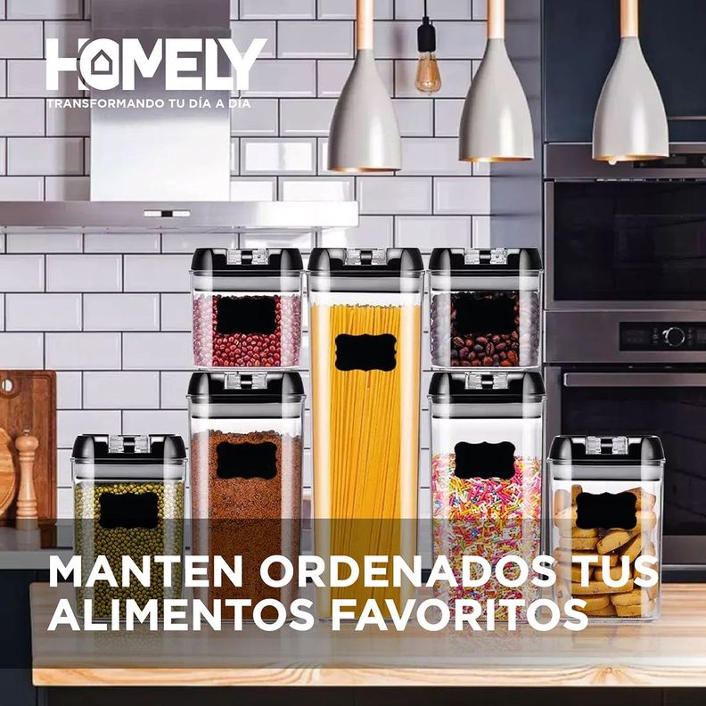 Frascos Conserveros Contenedores Hermeticos Pack 7-5
