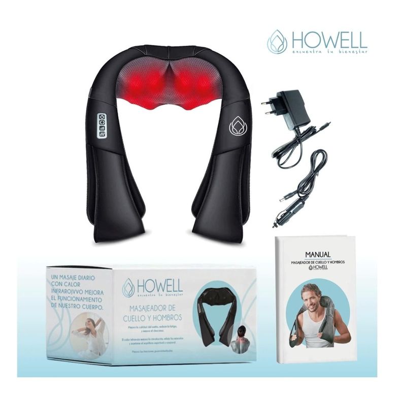 Masajeador Cervical Howell Espalda Cuello Hombros Masajes-1