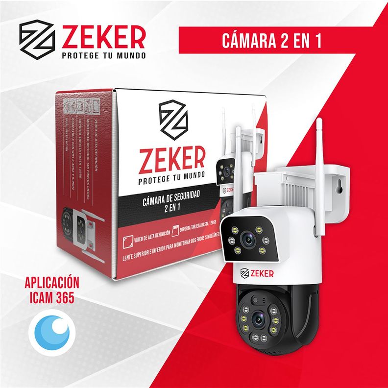 Cámara De Seguridad 5G Zeker Doble 4MP Exterior Impermeable-7