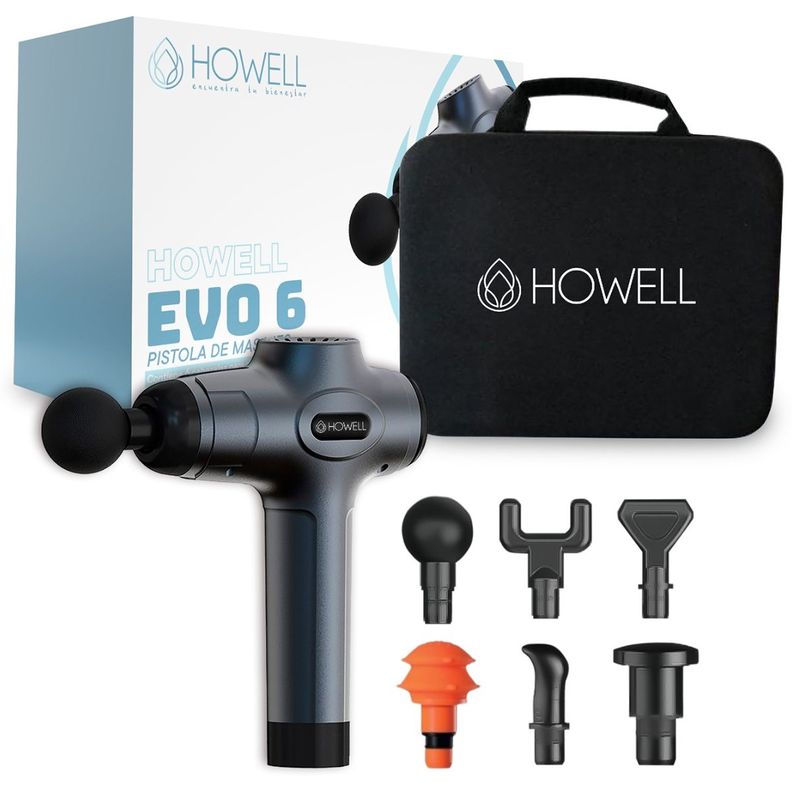Pistola Masajes Howell EVO 6 Masajeador Muscular Portátil-0