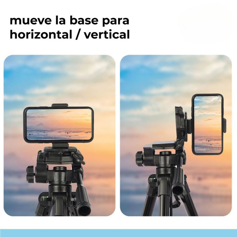 Trípode Celular Camara Portátil Aluminio Carga 10 kg 170 cm-5