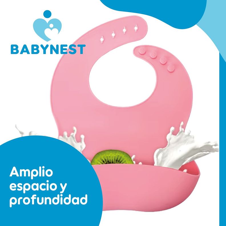 Set Alimentacion Silicona Bebe 10P Antideslizante BabyNest-8