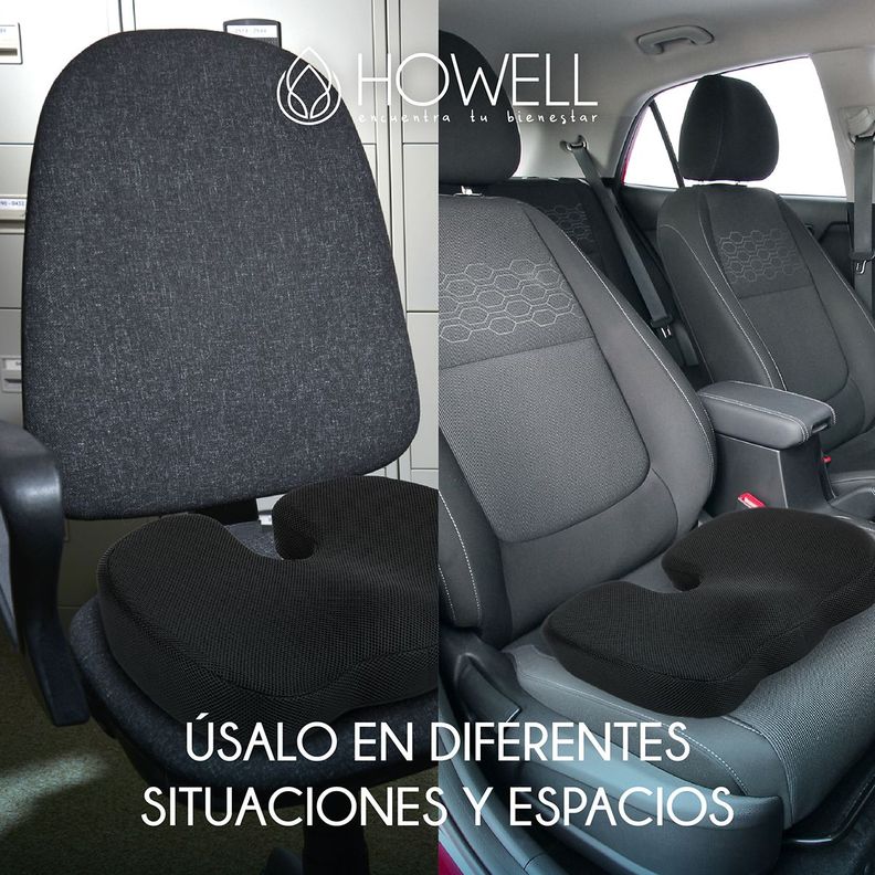 Cojín Lumbar Ortopédico Viscoelástico Howell Asiento-4