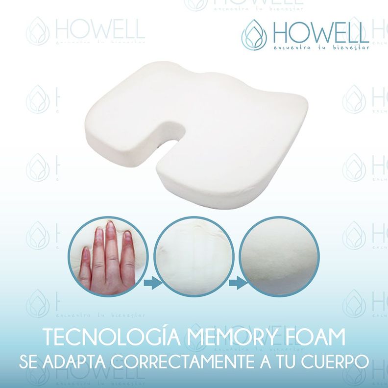 Cojín Lumbar Ortopédico Viscoelástico Howell Asiento-6