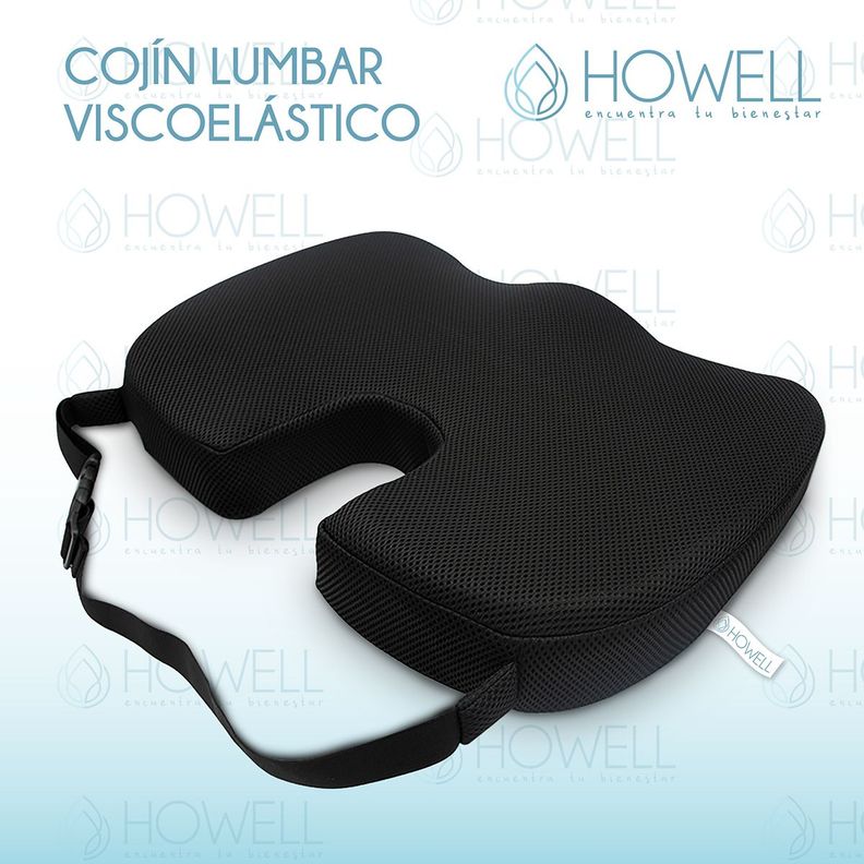 Cojín Lumbar Ortopédico Viscoelástico Howell Asiento-8