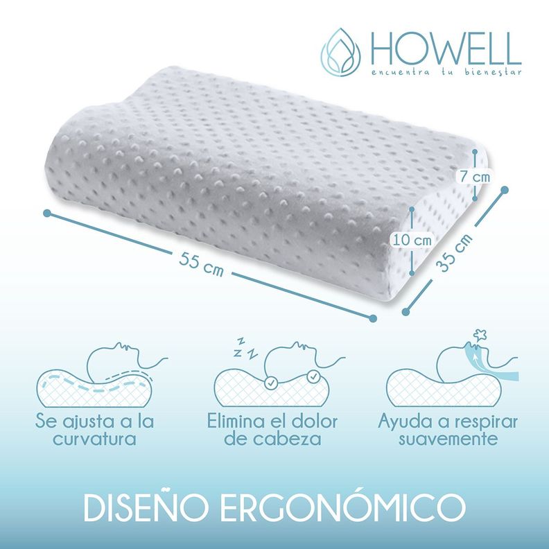 Pack Almohada Ortopédica Y Cojín Piernas Memory Terapeuticas-1