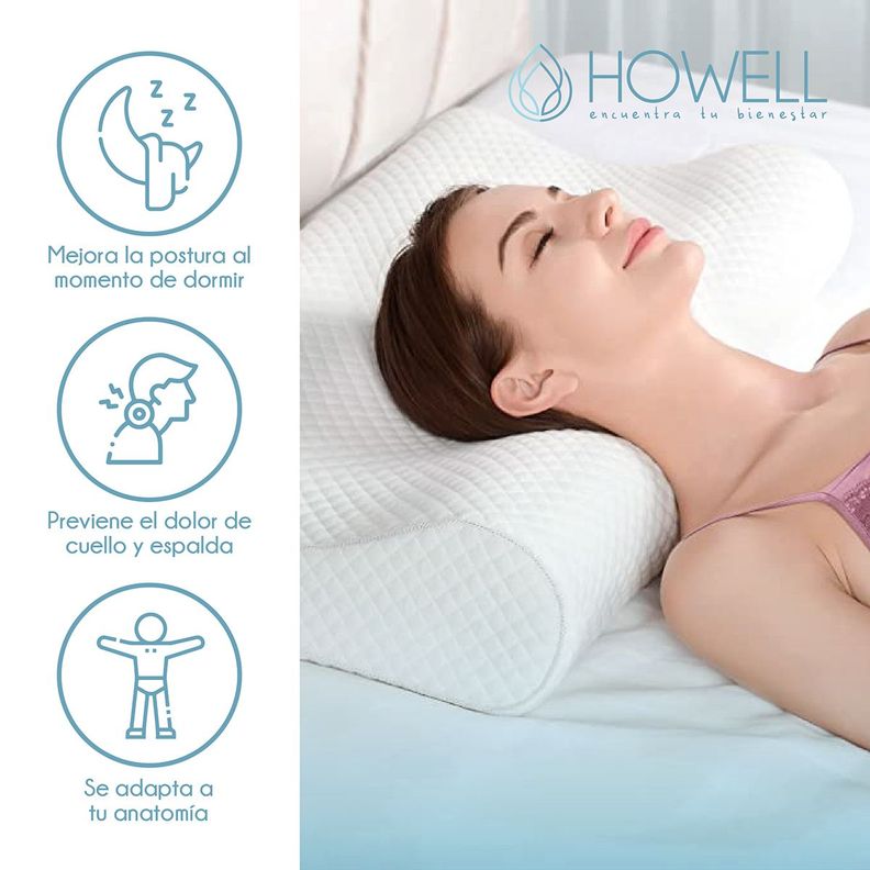 Pack Almohada Ortopédica Y Cojín Piernas Memory Terapeuticas-3
