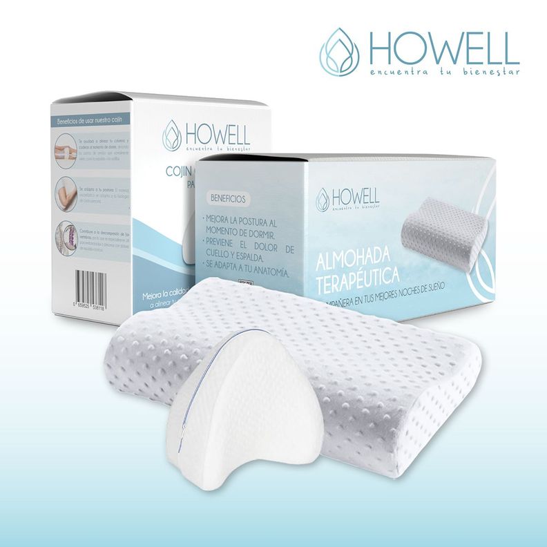 Pack Almohada Ortopédica Y Cojín Piernas Memory Terapeuticas-9